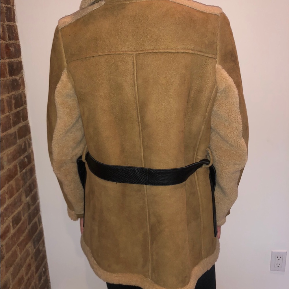 Maje Real Lamb Shearling Coat - Picture 5 of 7